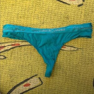 Victoria’s Secret Teal Panty with Glitter Detail size M